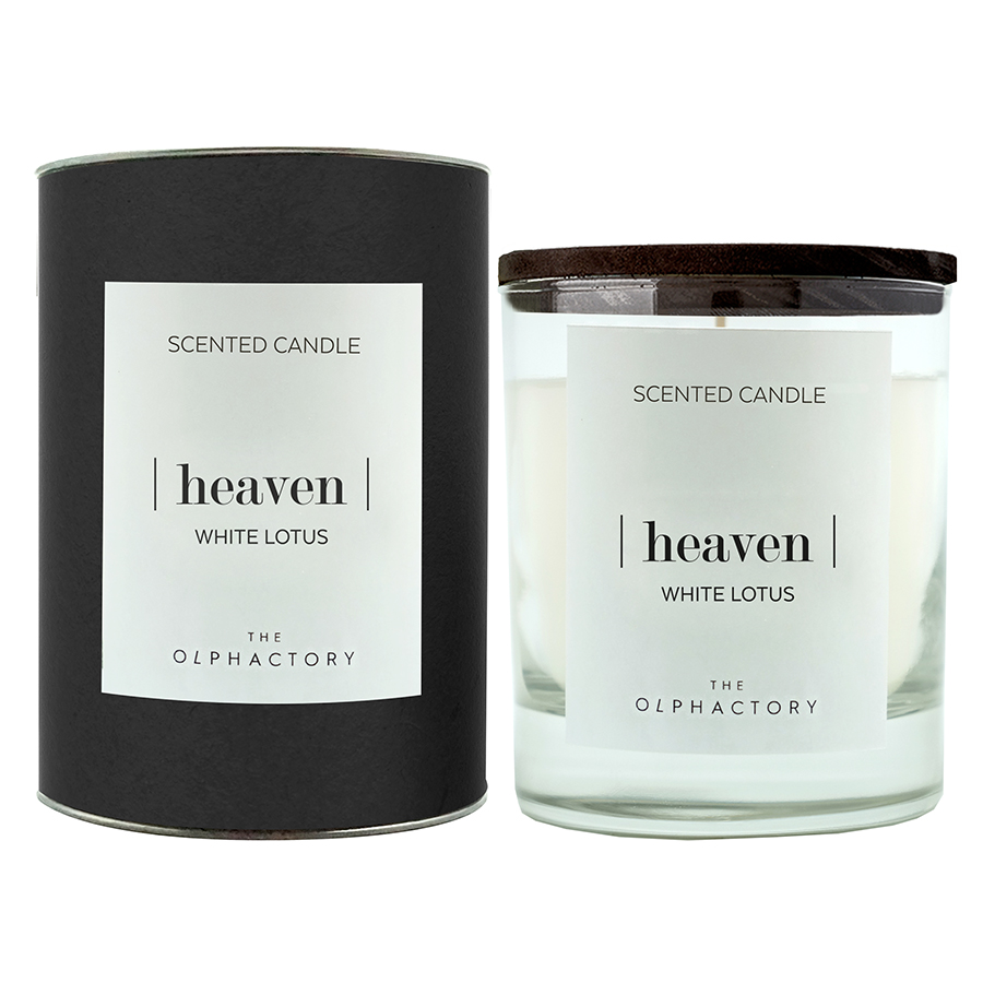 VV401WLBTO Свеча ароматическая the olphactory, heaven black, Белый лотос, 40 ч Ambientair  - Вид №1