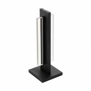 Настольная лампа черная прямоугольная Spadafora 98497 EGLO ИНТЕРЬЕРНЫЕ 00-3834733 Прозрачный;черный