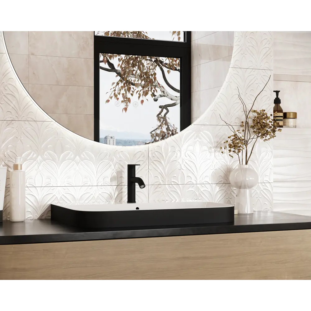Декор настенный Gracia Ceramica Deluxe 25x60 см глянцевый цвет бежевый STLM-2188823 - Вид №3