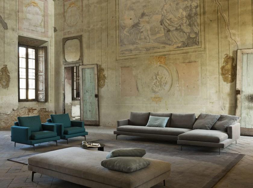 Verzelloni Секционный диван со съемным чехлом из ткани Larsen sun-id-1458754 - Вид №10