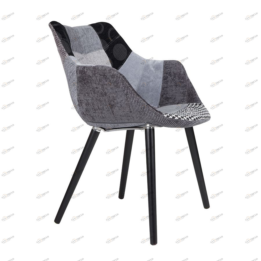 Кресло Twelve Patchwork серое Zuiver 1100267