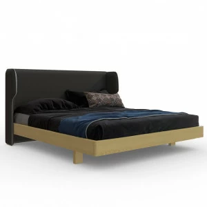 Кровать полутораспальная 140x200 темно-серая Rich BRAGIN DESIGN ДИЗАЙНЕРСКИЕ 256511 Бежевый;серый