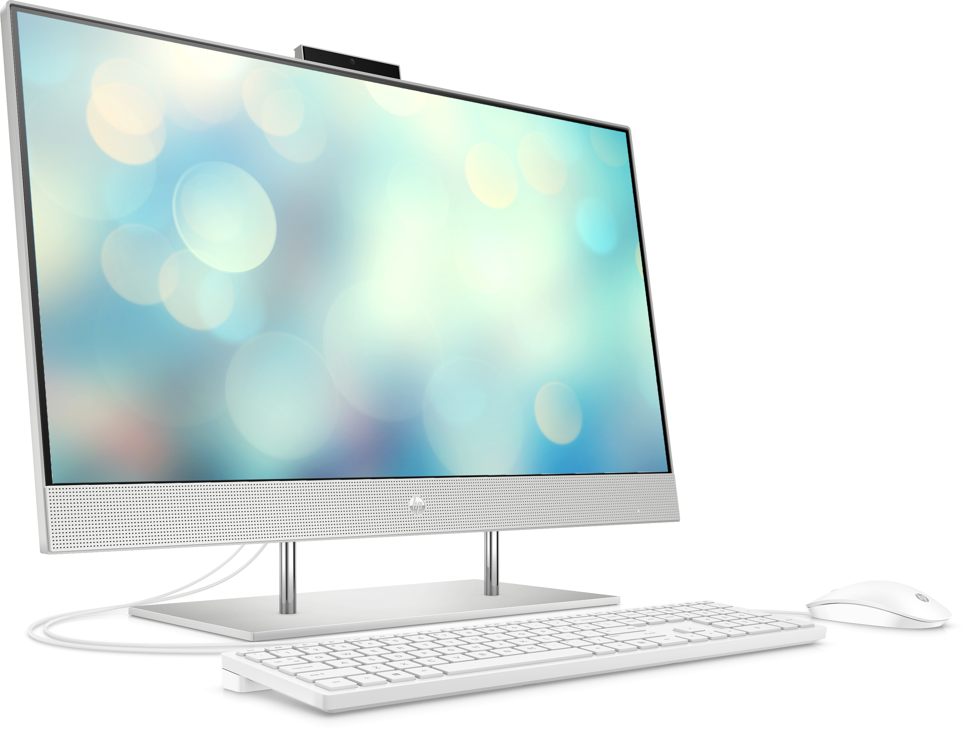 9PN10EA#ACB 27-dp0000ur aio 27"(1920x1080)/amd ryzen 3 4300u(2.7ghz)/4096mb/128ssdgb/nodvd/int:amd intergrated graphics /cam/wifi/war 1y/natural silver/freedos + usb kbd, usb mouse HP Santreyd  - Вид №6