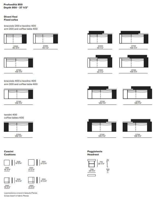 Кожаный диван Poliform ARCH-00016067 - Вид №4