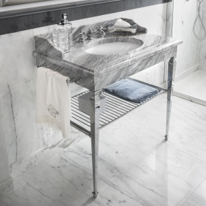 RE-BOTTICINO-1 3SC Столешница из мрамора Botticino с умывальником Classico