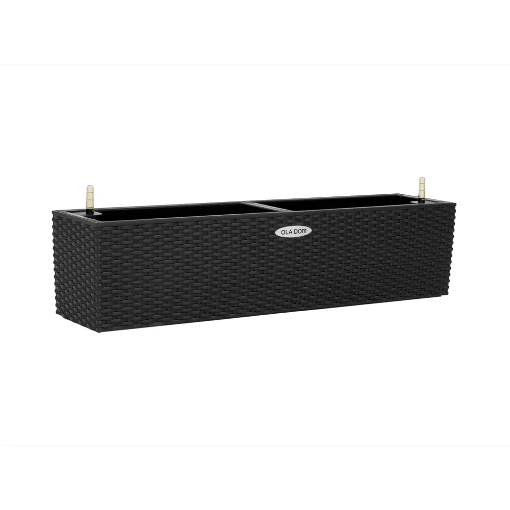 Кашпо для цветов Ola Dom Rattan 12 л антрацит Santreyd STLM-2211478