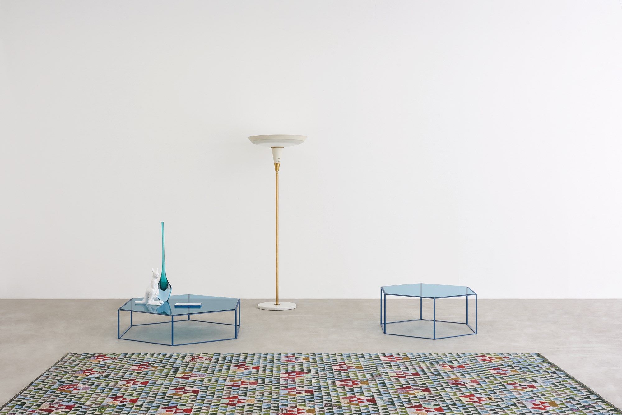 Стальной и хрустальный шестигранный журнальный столик Desalto HEXAGON ARCH-00080150 - Вид №4