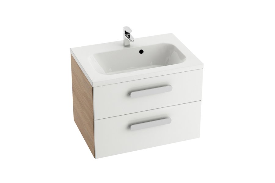 Тумба под умывальник SD 800 CHROME II каппучино/белая Ravak X000000923 - Вид №1