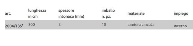 Профиль защитного выступа EDILFERRO TRAVEST ART. 2004/135° ARCH-00131848