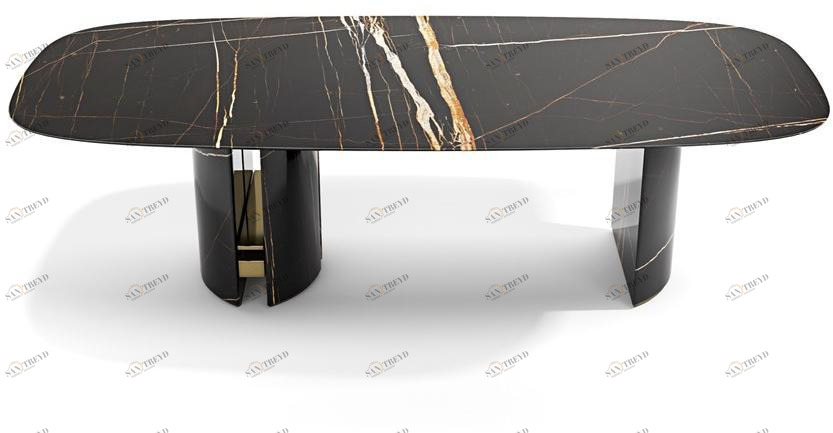 Capital Collection Овальный мраморный стол для гостиной Ercole sun-id-1422264