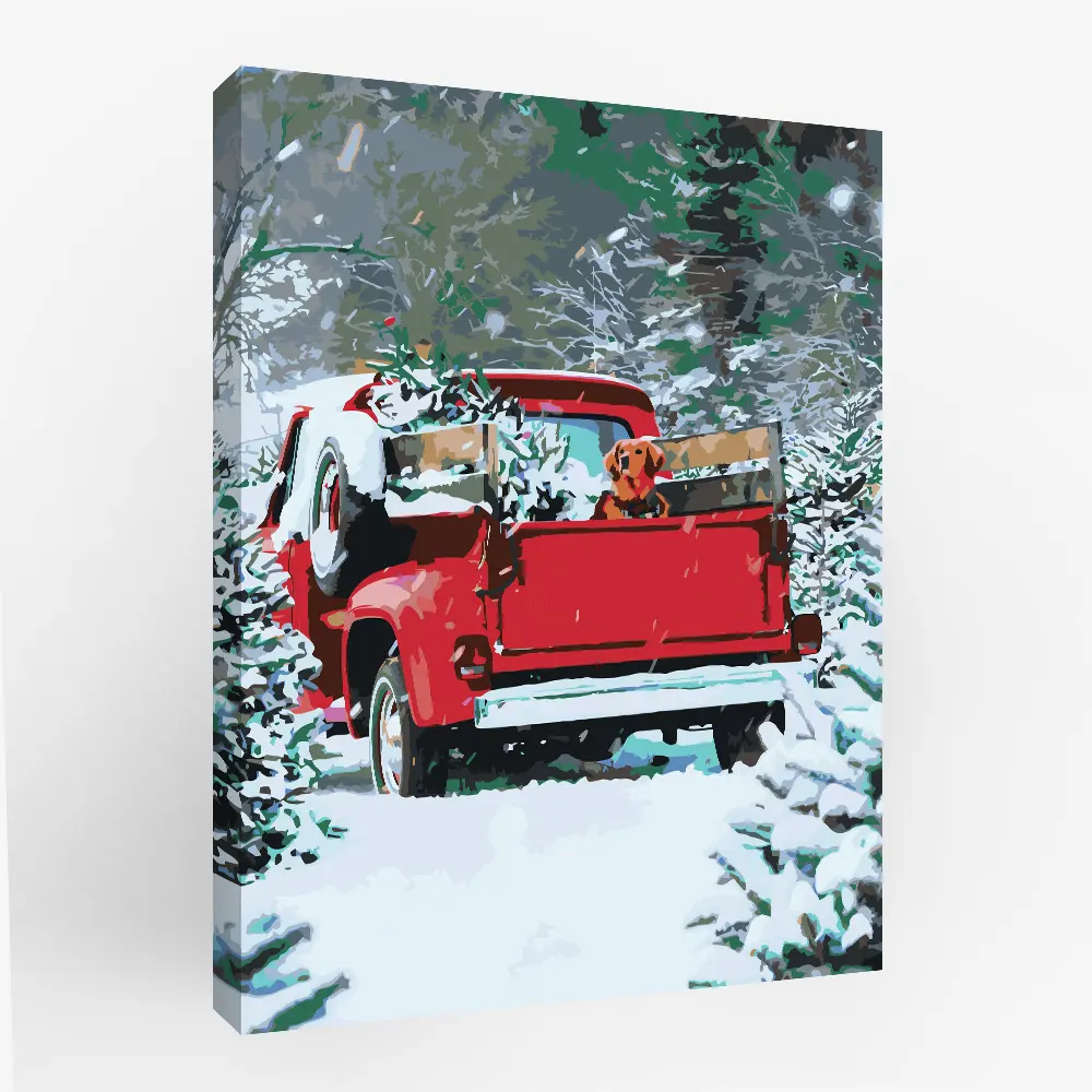 Картина по номерам Зимняя прогулка 40х50 см FBRUSH STLM-2114178 - Вид №1