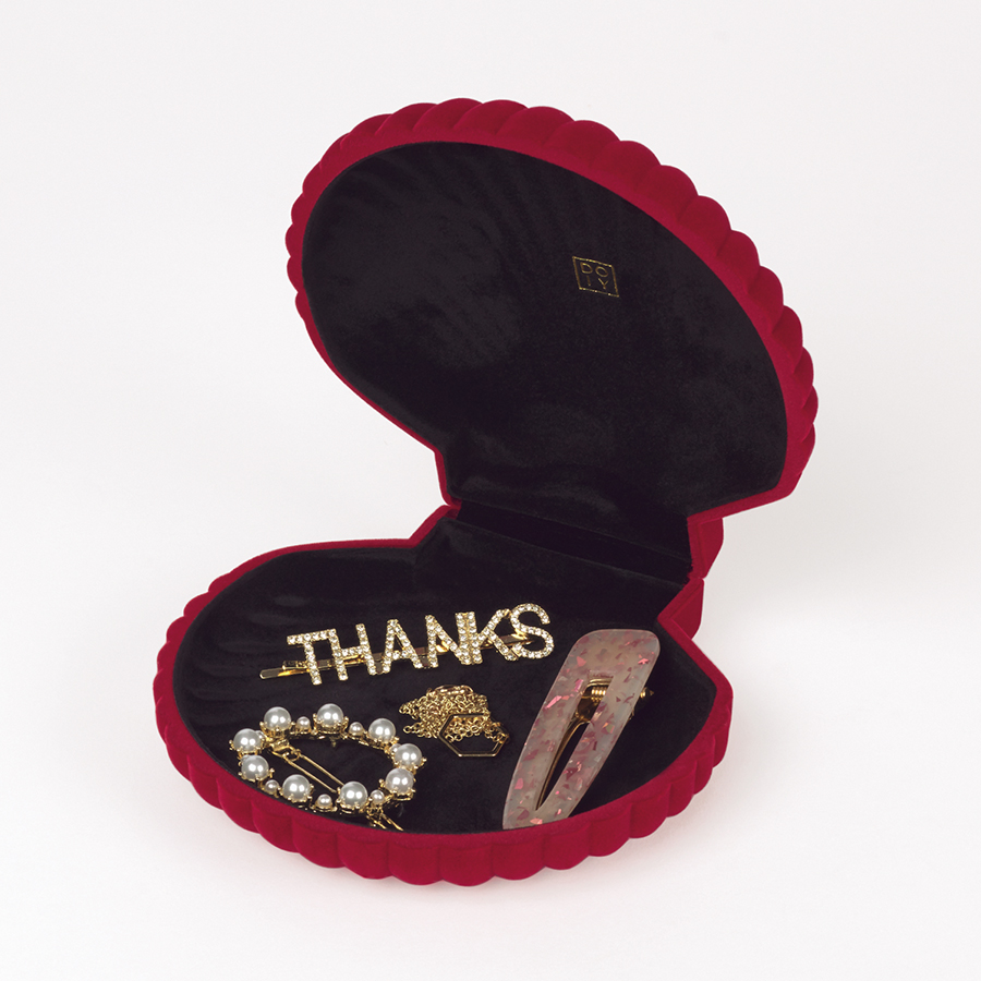 DYVENUSRE Шкатулка для украшений shell, красная Doiy  - Вид №1