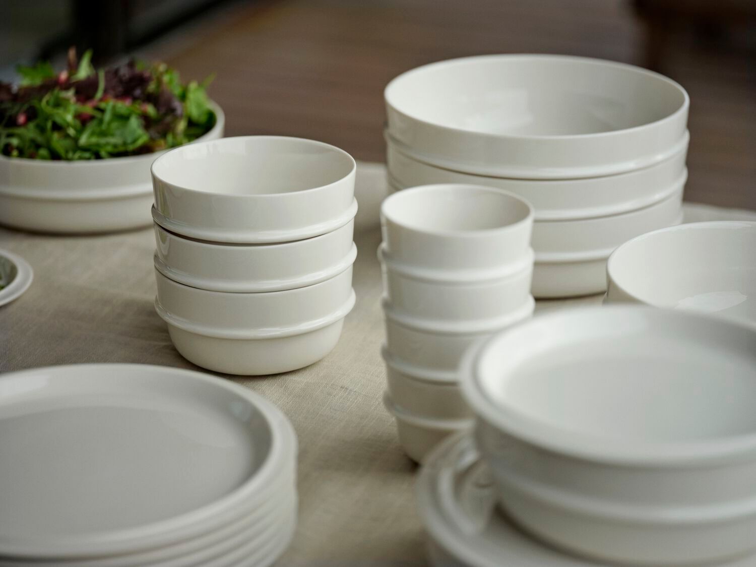 Фарфоровая круглая плоская тарелка ZONE DENMARK Eau ARCH-00035157 - Вид №6