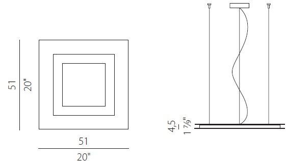 PANZERI Подвесной светильник прямого и отраженного света из металла Flat sun-id-1424687 - Вид №2