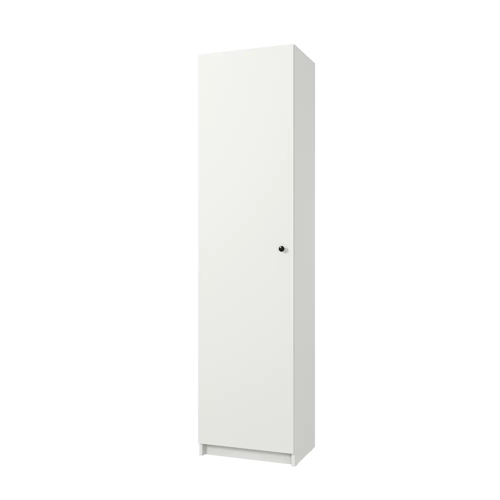 Шкаф распашной Турин с 1 дверью 50x200.9x37.2 см ЛДСП цвет белый Santreyd STLM-2130408
