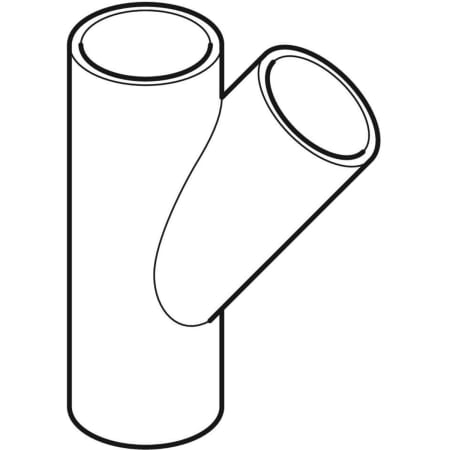 GEBERIT 364.115.16.1 Тройник Geberit PE 45°  - Вид №1