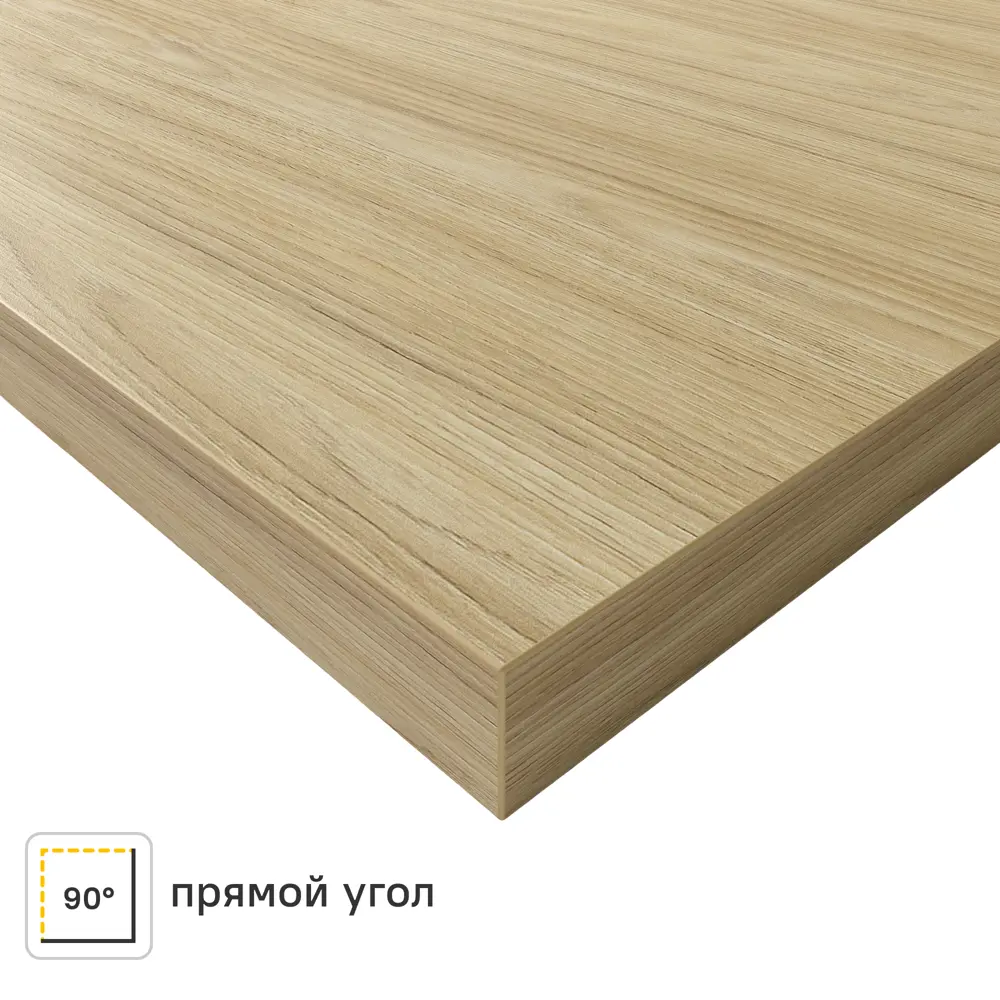 Столешница KONSENSA Ирбит 60x120x3.8 см ДСП цвет коричневый ДСП Прямой угол STLM-2129757