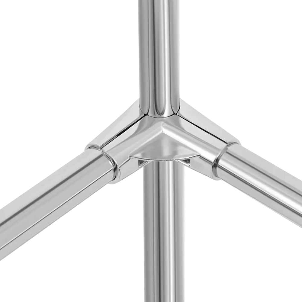 Соединитель трёх труб Vacuum d25 мм угловой, цвет хром Santreyd STLM-2089950 - Вид №4