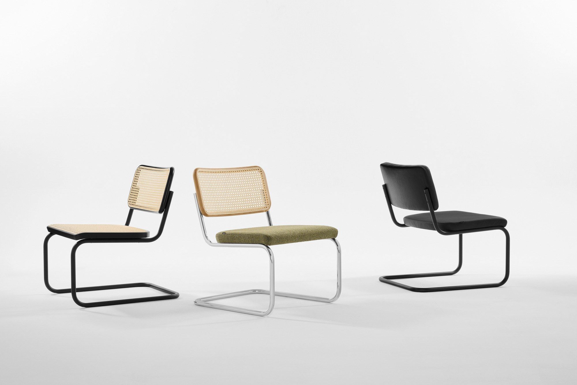 Стальное консольное кресло с мягким сиденьем THONET S 32 / S 64 ARCH-00106249 - Вид №4