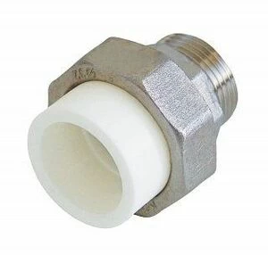 Муфта разъемная KALDE ECO D25х3/4" НР белая