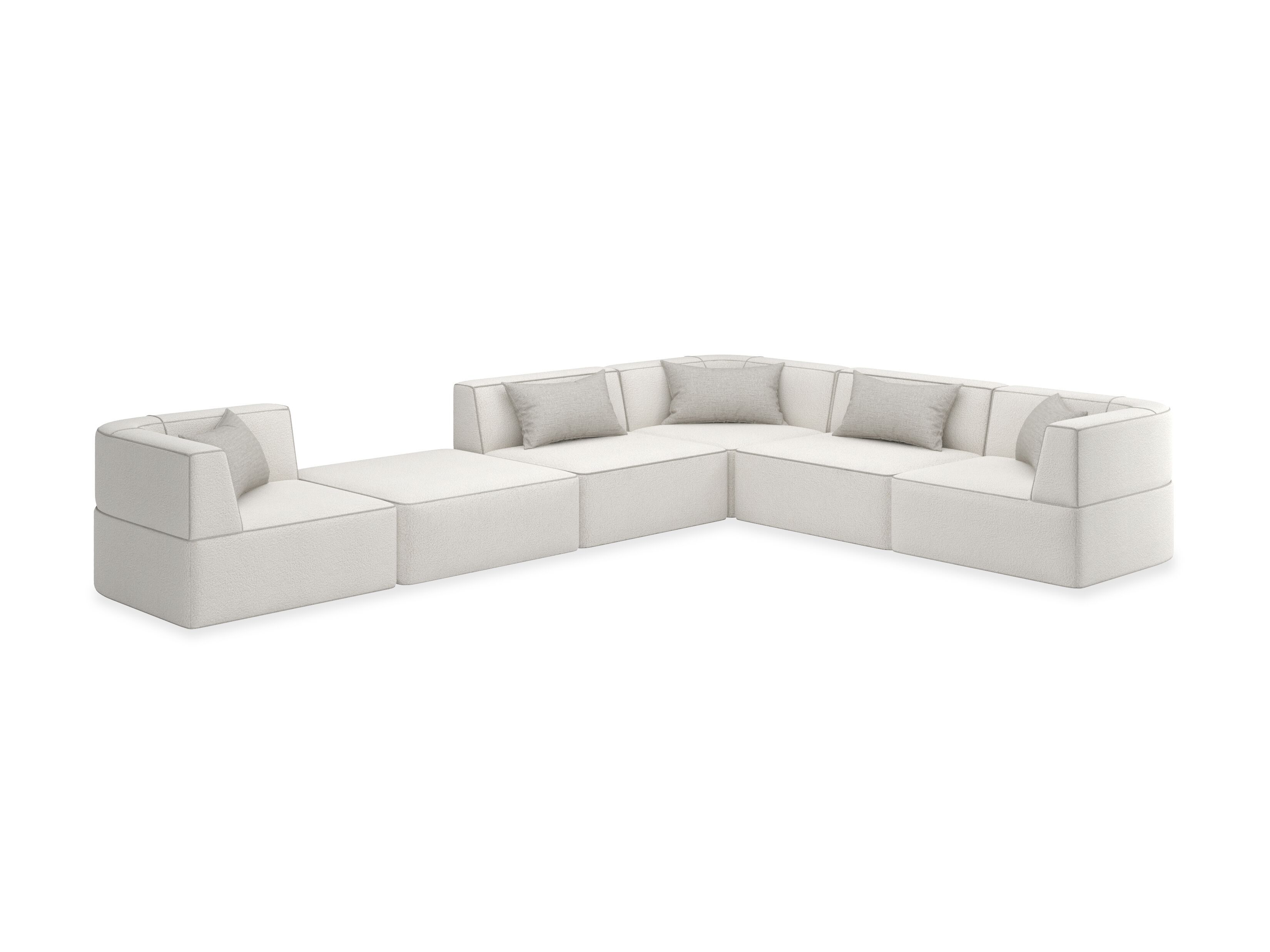 Модульный угловой диван из нубука Caracole Марбелья ARCH-00006537 - Вид №18