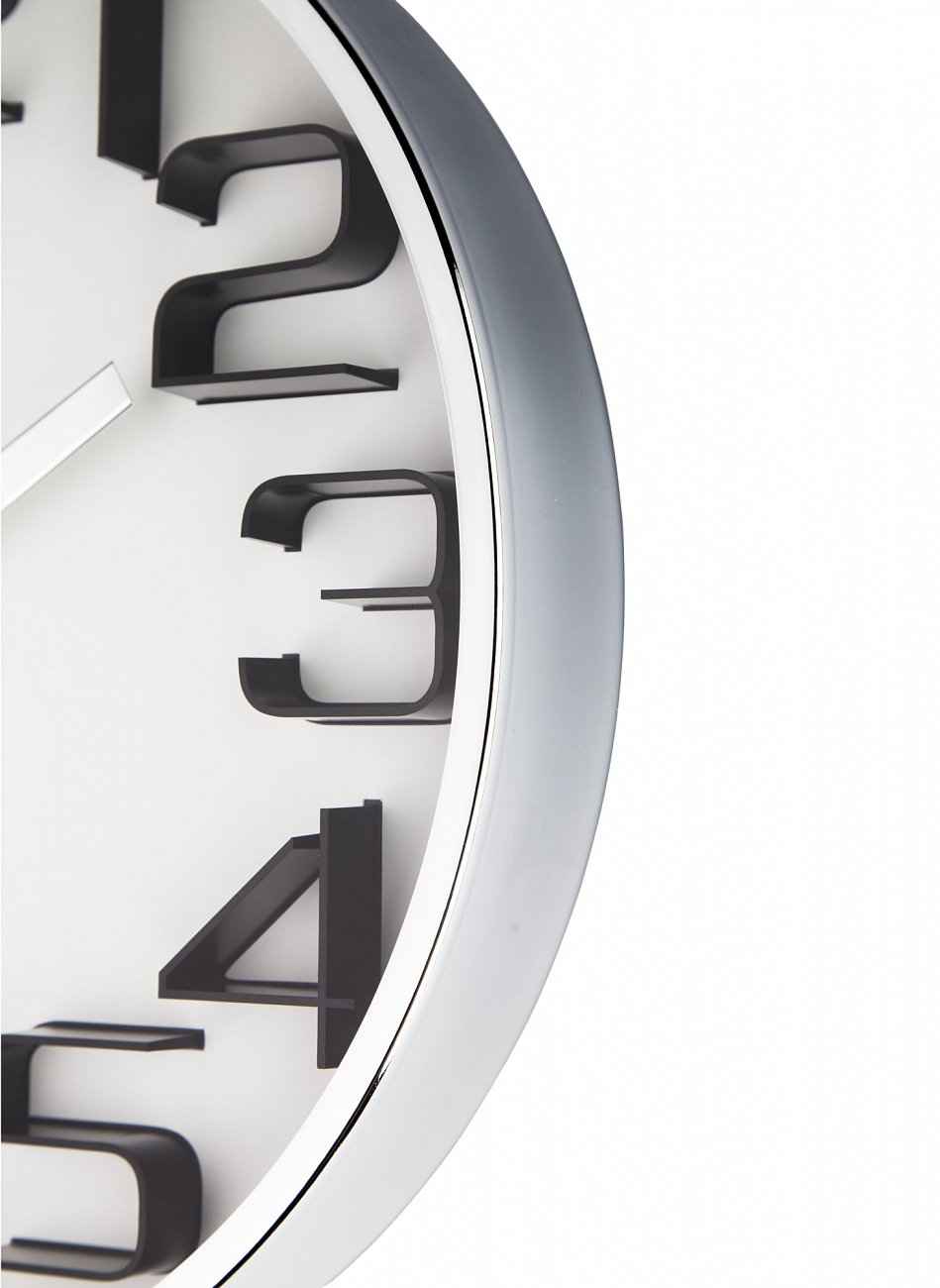 Часы настенные серебристые Tomas Stern 4002S TOMAS STERN ДИЗАЙНЕРСКИЕ 00-3872672 Серебро  - Вид №1