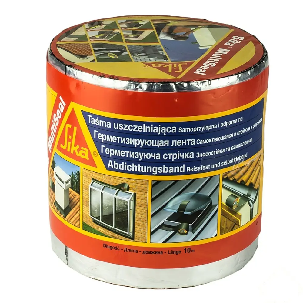 Лента герметизирующая Sika MultiSeal, 10 м x 15 см, цвет алюминий STLM-2078459