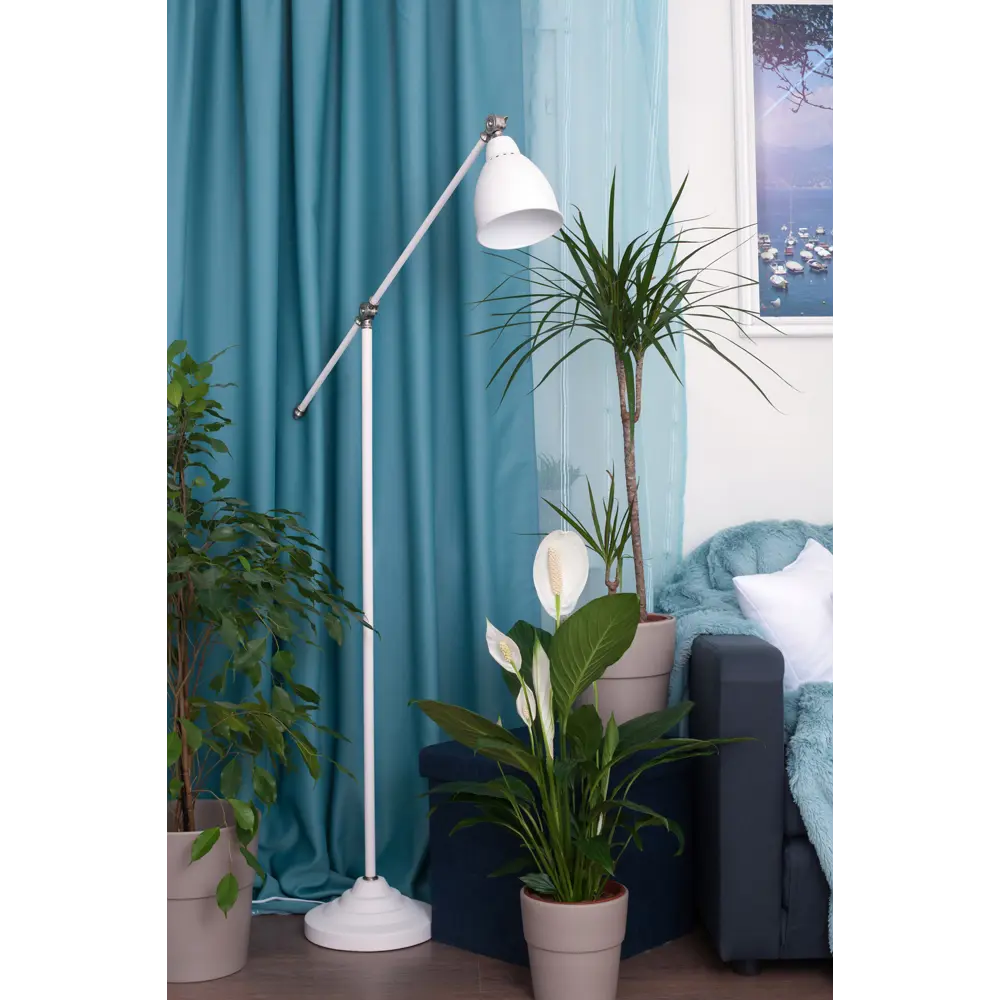 Торшер Braccio 1xE27x60 Вт цвет белый матовый Arte Lamp STLM-2182357 - Вид №11