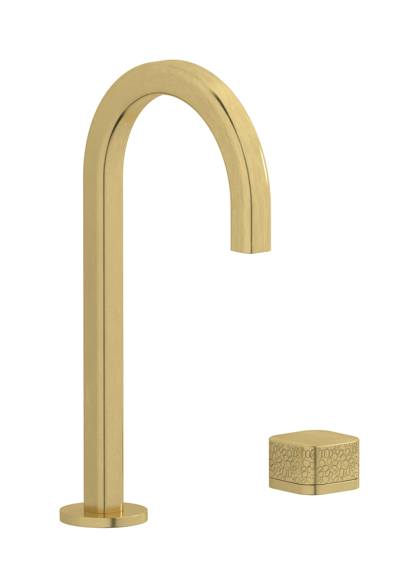 Смеситель для раковины на 2 отверстия WE ARE IB eo394on_4 Natural Brass Elio