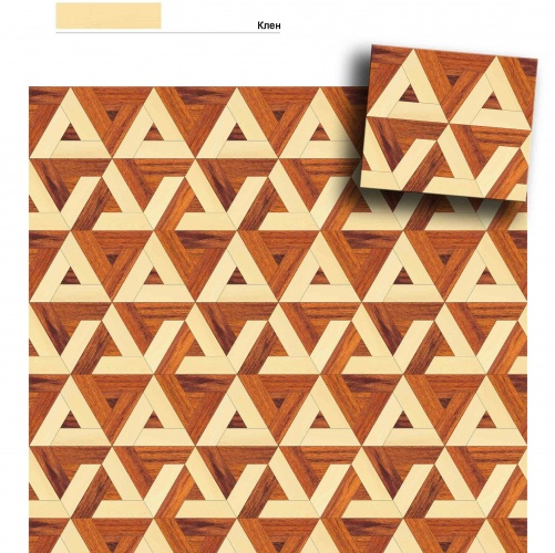 Художественный паркет Da Vinci Щитовой 26-457 Дуб (Гладкая) 500х500 мм 26010457 - Вид №1