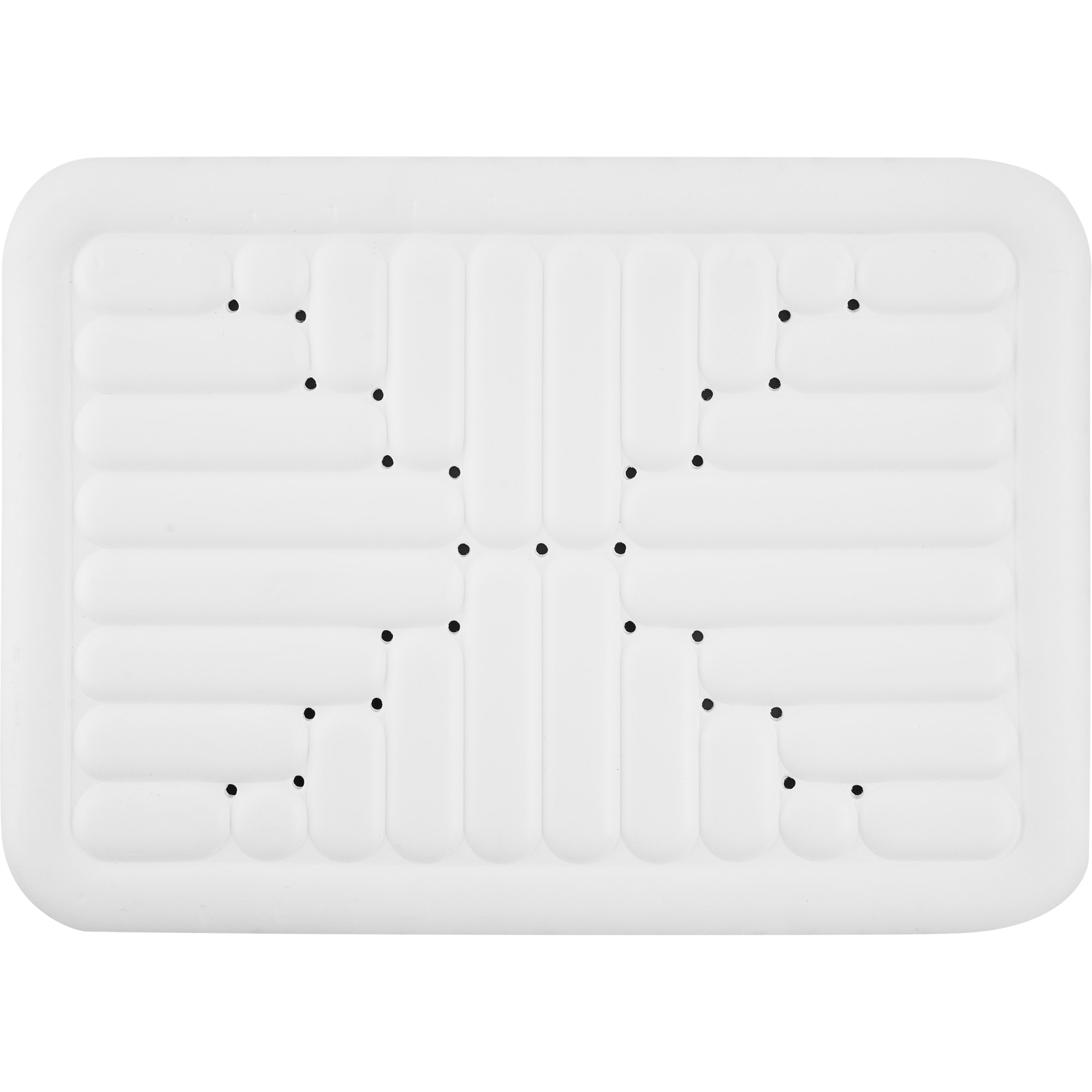 82312240 Коврик для ванной комнаты противоскользящий 52х72 см цвет белый Santreyd 