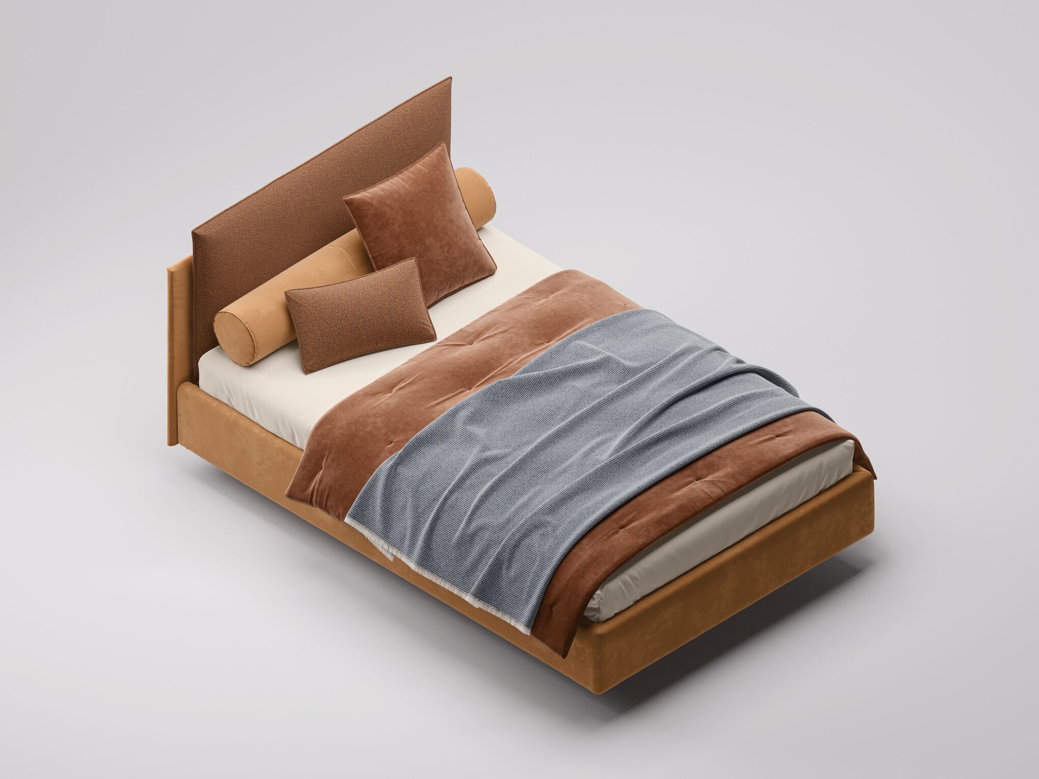 Односпальная кровать с мягким изголовьем Twils Frick ARCH-00102349 - Вид №5