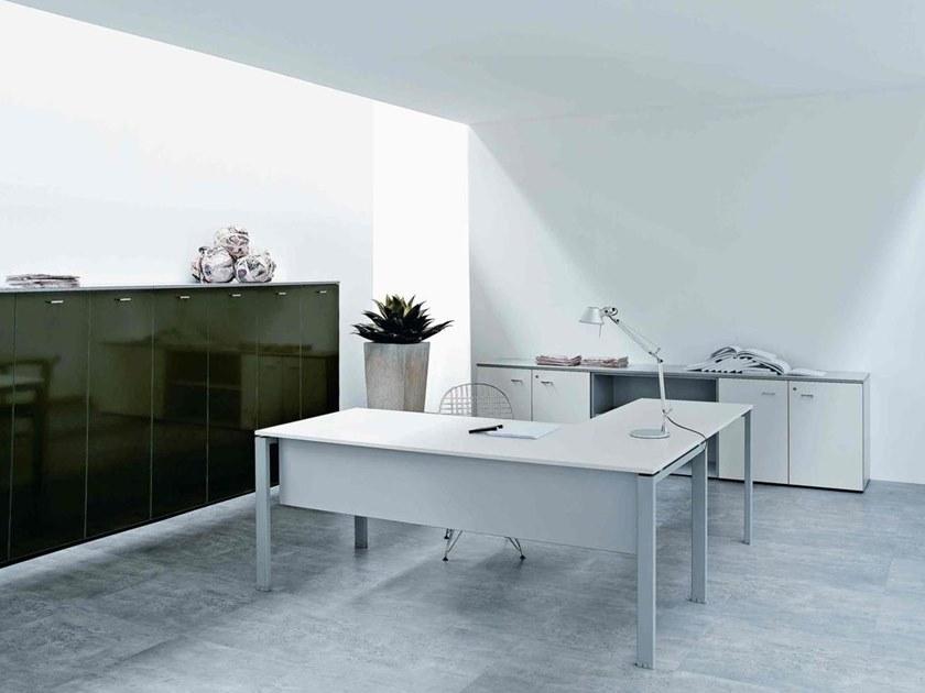 Elitable Низкий офисный ящик для хранения из дерева с распашными дверцами sun-id-1446245 - Вид №1