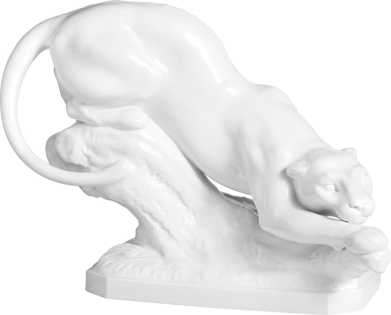 10663808 Meissen Фигурка Meissen "Пантера" 28см, п/к Фарфор Животные