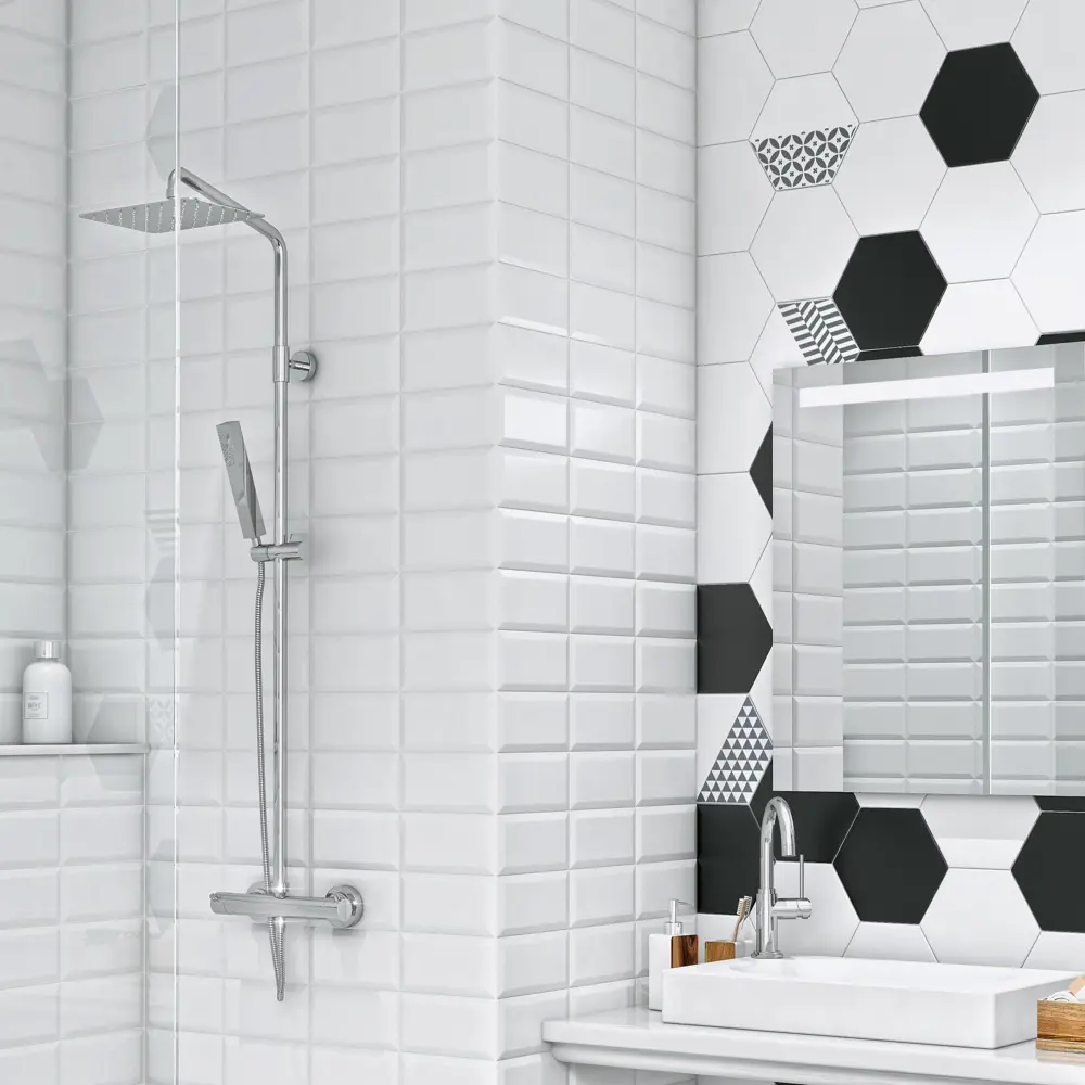 Плитка настенная Kerama Marazzi Карнавал в Венеции 9.9x20 см 0.792 м² цвет белый STLM-2122507