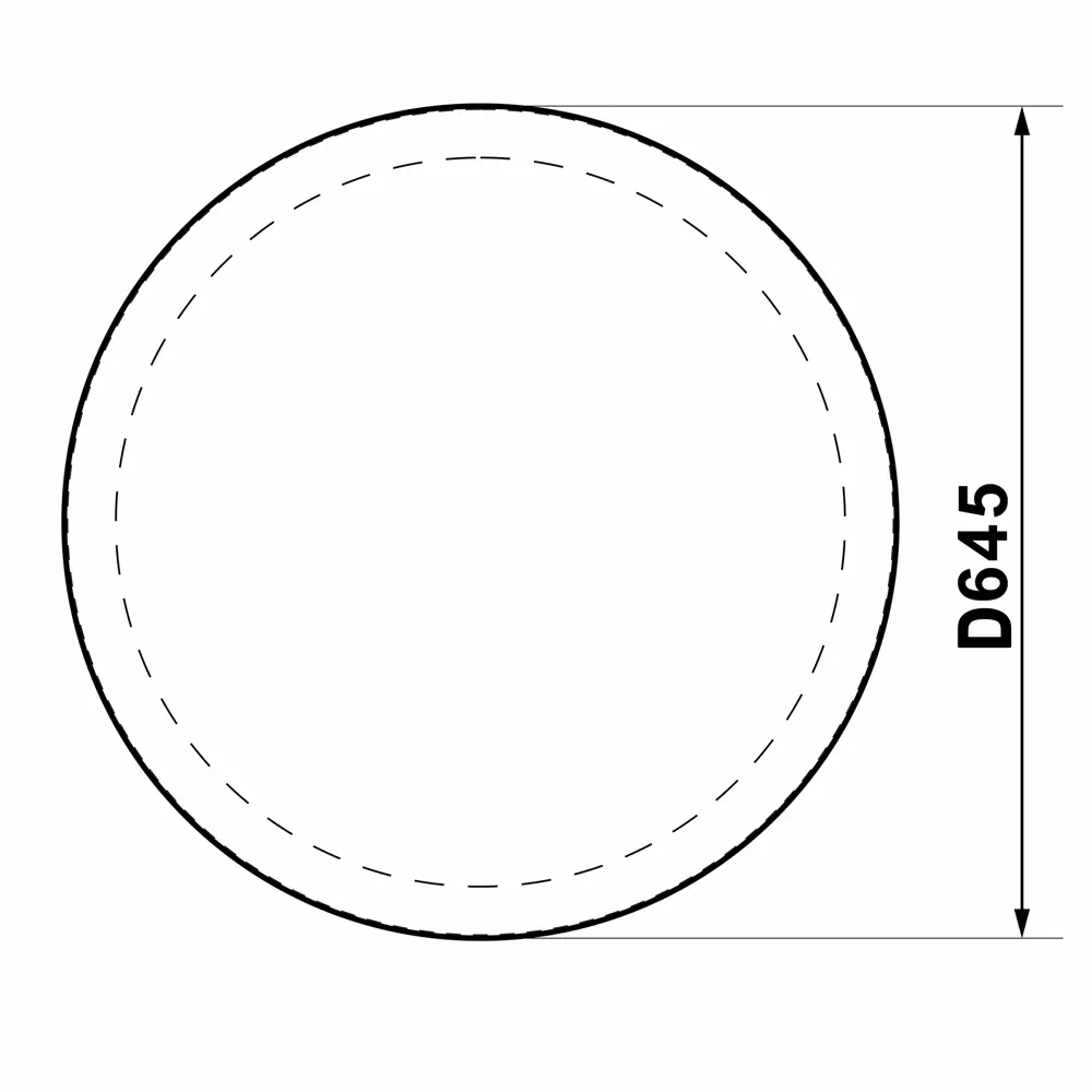 Зеркало «Мальта люкс» с подсветкой ø 64.5 см Santreyd STLM-2209397 - Вид №7