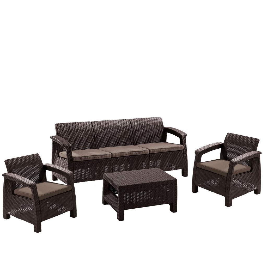 Yalta 3set AFM-1030A Brown/Cappuccino Комплект для отдыха Afina 
