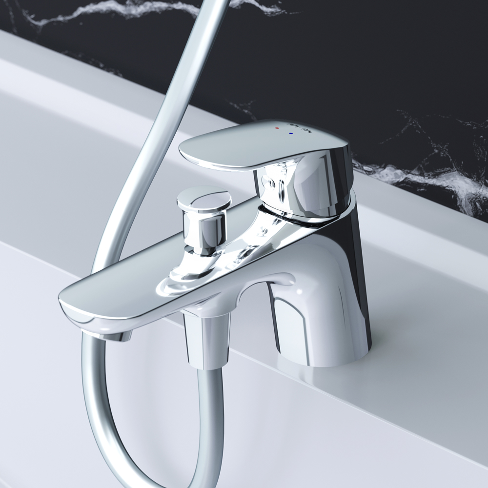 F8010232 смеситель для ванны и душа для установки на борт ванны шт AM.PM Like