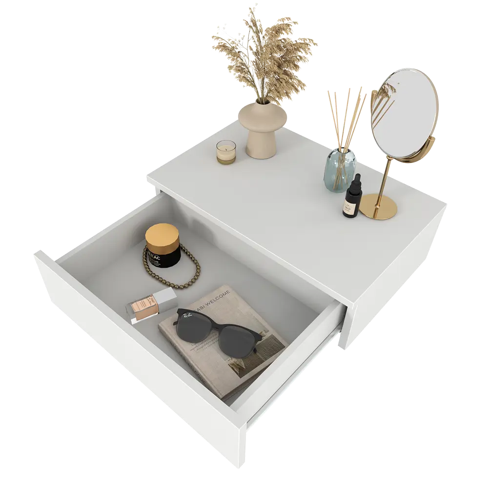 Консоль 50x15.5x33 см ЛДСП цвет белый Santreyd STLM-2040217 - Вид №9