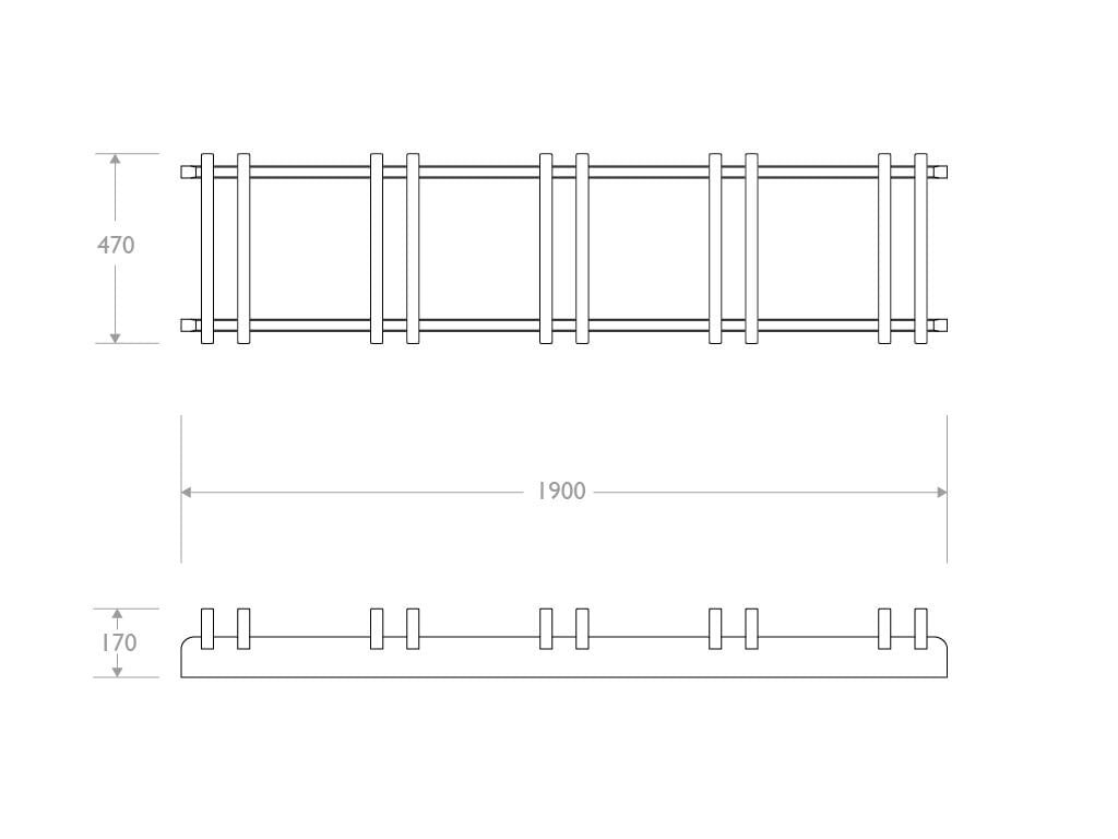 Стойка для велосипедов Strongplast EUROCOMITALIA современная мебель ARCH-00109111 - Вид №1