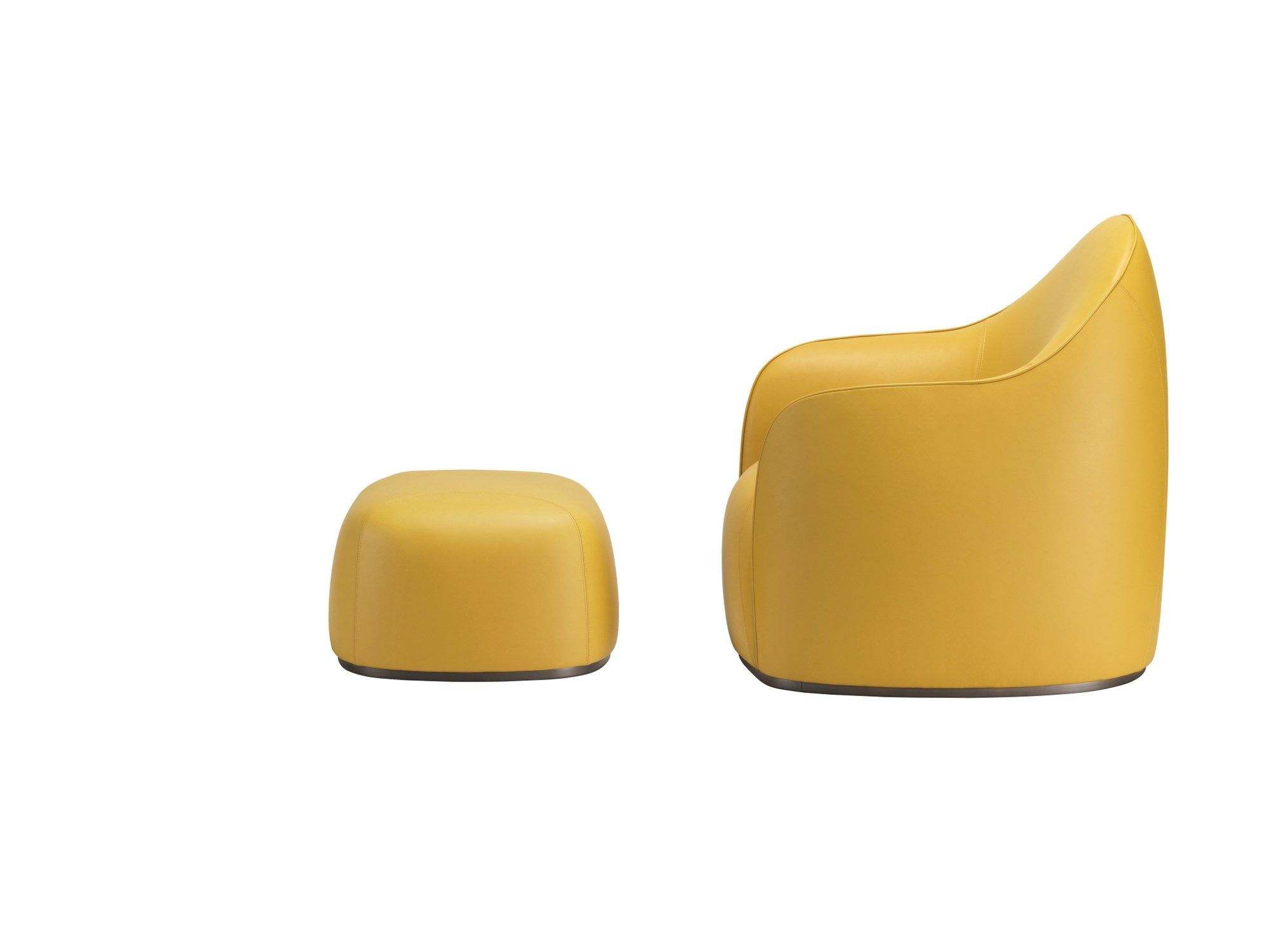 Кожаный квадратный пуф GHIDINI1961 Sweet ARCH-00147625 - Вид №3