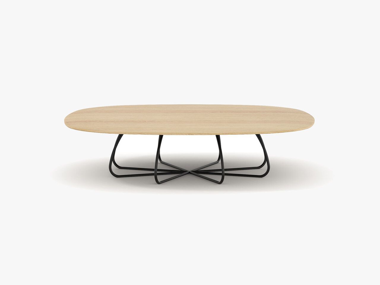 Низкий квадратный журнальный столик из массива дерева Air Division Craft ARCH-00122534