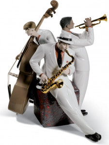 10669102 LLADRO Фигурка Lladro "Джазовое трио" 30х35см Фарфор