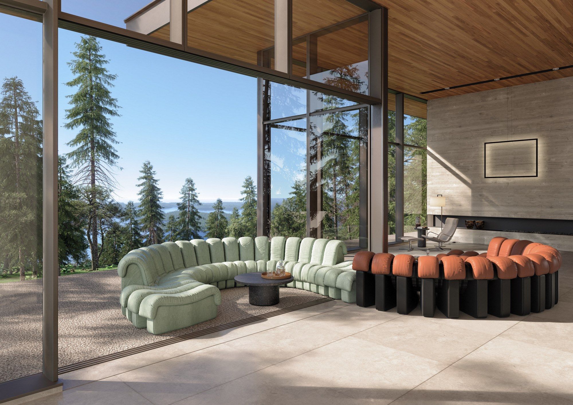 Изогнутый модульный диван de Sede DS-600 ARCH-00127436 - Вид №10