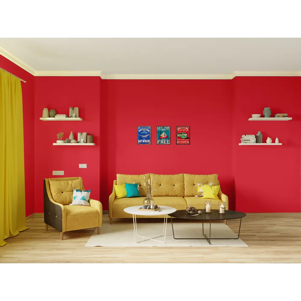 Краска для стен и потолков Trend Farbe цвет Ализариновый красный 1 л Dufa STLM-2056676 - Вид №4