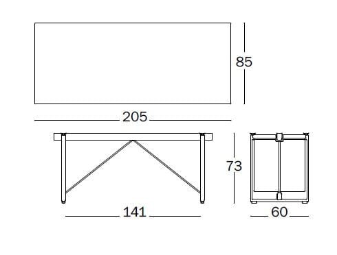 Прямоугольный стол Magis Brut ARCH-00083657 - Вид №2