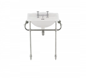 Gentry Home Таз большой белый Victorian Никель GH101871