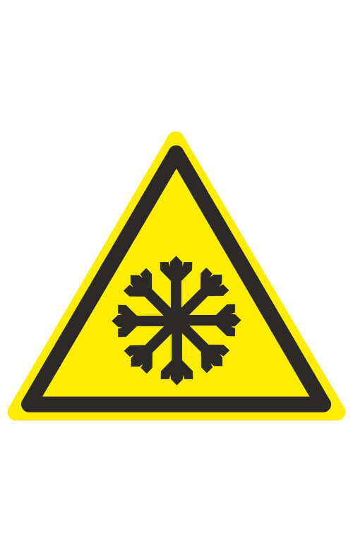 68435 Знак "Осторожно. Холод"  Предупреждающие знаки размер 100 х 100 мм Спецодежда 