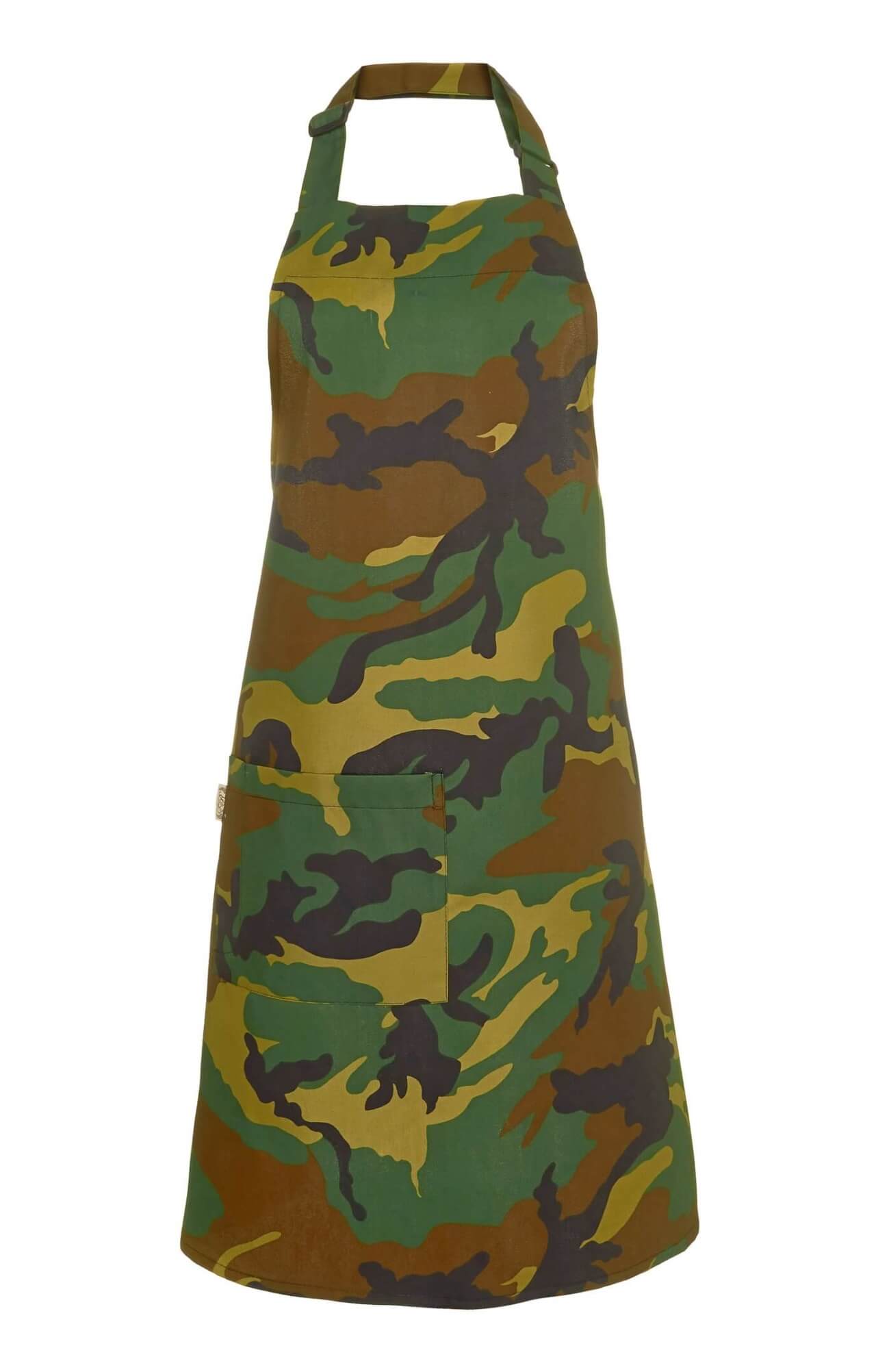 60129 Фартук с нагрудником camouflage green (камуфляжный зеленый) HORECA  Одежда для официантов  размер  - Вид №3