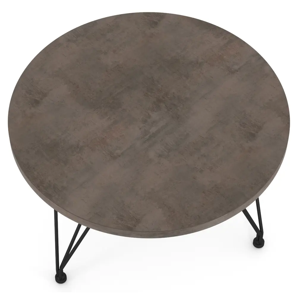 Журнальный столик Lap круглый 60x60x38 см черный Sheffilton STLM-2056436 - Вид №3